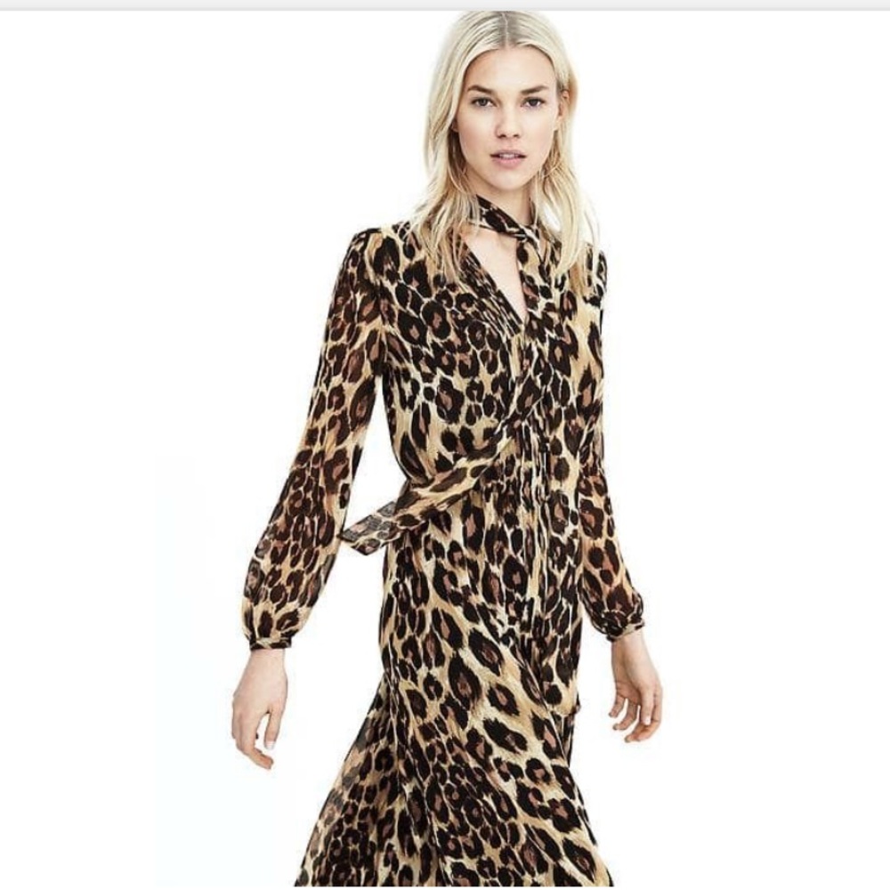 NWT Banana Republic Maxi Dress leopard